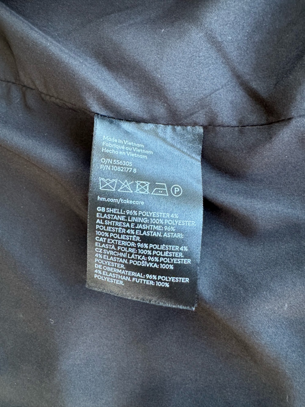 H&M Navy Blue Blazer Suit Jacket Size Small - Picture 7 of 11